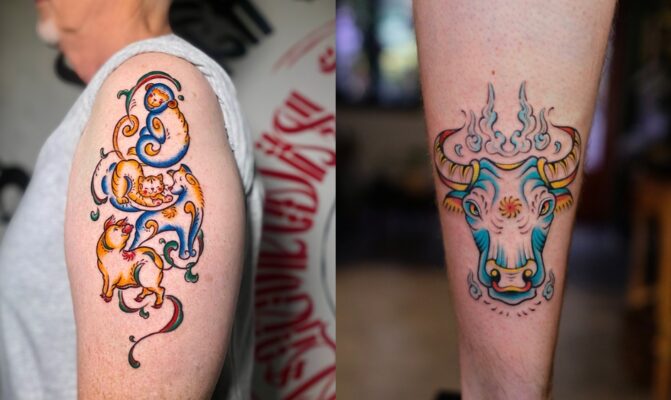 New School Tattoo Designs