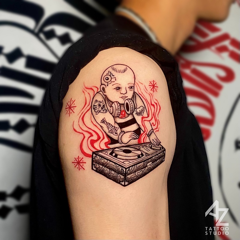 Đông Hồ paintings in Tattoo of Vietnam