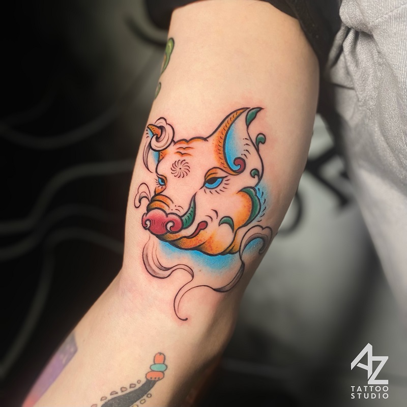 Pig and Đông Hồ Tattoo