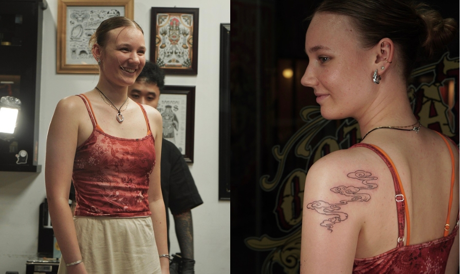 A custom tattoo at Azone